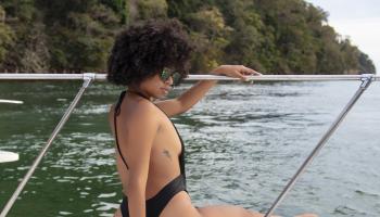 D island charters woman.